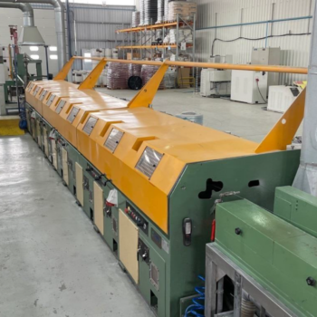 Ref: 60A-334 - TEAM MECCANICA TD400-9, 9 Block Steel Rod Drawing Line
