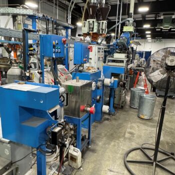 Ref: 27-328 – Davis Standard Tandem 1.25"/1" Foam Skin Extrusion Line